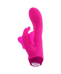 Selopa Butterfly Love Rechargeable Vibrating Dual Stimulator Silicone Pink