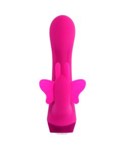 Selopa Butterfly Love Rechargeable Vibrating Dual Stimulator Silicone Pink