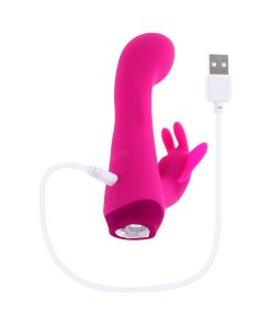 Selopa Butterfly Love Rechargeable Vibrating Dual Stimulator Silicone Pink