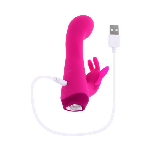 Selopa Butterfly Love Rechargeable Vibrating Dual Stimulator Silicone Pink - Image 6
