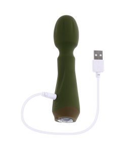 Selopa Heartfelt Rechargeable Vibrating Mini Wand Silicone Green