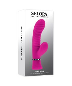Selopa Next Wave Rechargeable Vibrating Dual Stimulator Silicone Pink