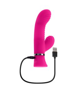Selopa Next Wave Rechargeable Vibrating Dual Stimulator Silicone Pink