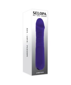 Selopa Ambition Rechargeable Thrusting Vibrator Silicone Purple