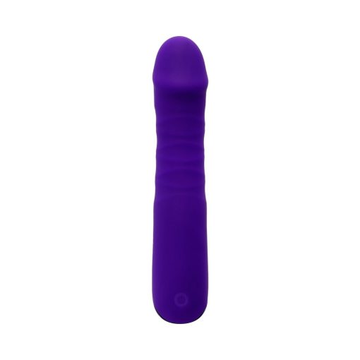 Selopa Ambition Rechargeable Thrusting Vibrator Silicone Purple - Image 2