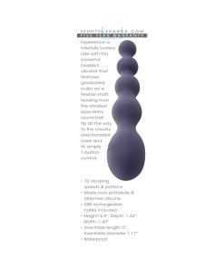 Zero Tolerance Rumpy Bumpy Rechargeable Anal Vibrator Silicone Purple