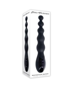 Zero Tolerance Backdoor Baton Rechargeable Anal Vibrator Silicone Black