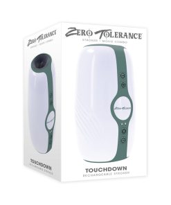 Zero Tolerance Touchdown Rechargeable Vibrating Tightening Stroker Silicone White