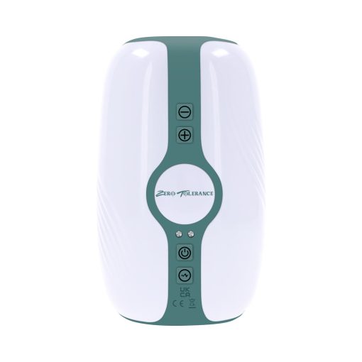 Zero Tolerance Touchdown Rechargeable Vibrating Tightening Stroker Silicone White - Image 2