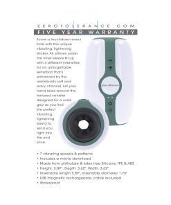 Zero Tolerance Touchdown Rechargeable Vibrating Tightening Stroker Silicone White