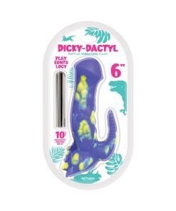 Playeontology Series Dickydactyl Vibrating Silicone Dildo Multi-Speed 6 In.