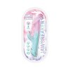 Cotton Candy Jaw Breaker Silicone Vibrator With Stimulator 9 Frequencies
