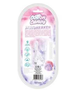 Cotton Candy Jaw Breaker Silicone Vibrator With Stimulator 9 Frequencies