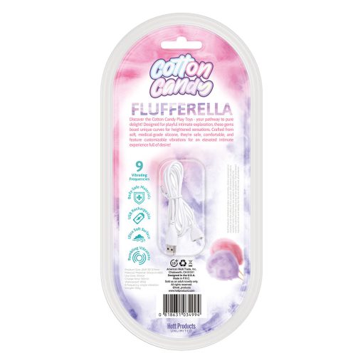 Cotton Candy Flufferella Silicone Vibrator 9 Frequencies - Image 3