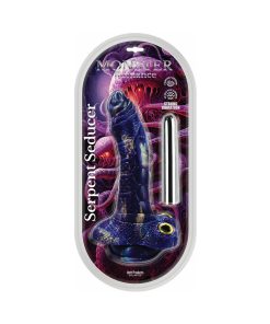 Monster Romance Serpent Seducer With Vibrating Bullet Silicone Dildo 7.5 In.