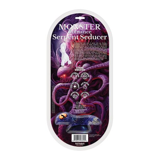 Monster Romance Serpent Seducer With Vibrating Bullet Silicone Dildo 7.5 In. - Image 3
