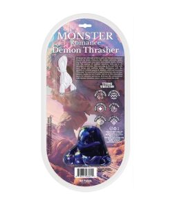 Monster Romance Demon Thrasher With Vibrating Bullet Silicone Dildo 6.5 In.