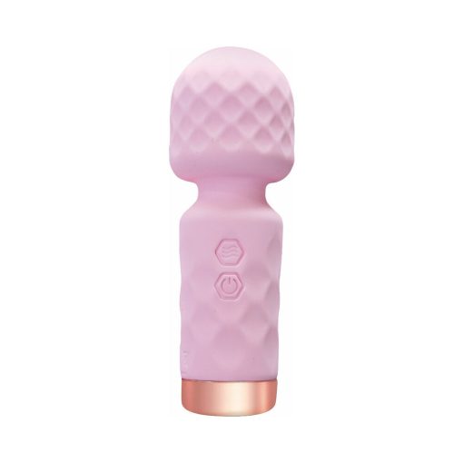Wet Dreams Lil' Wanderer Mini Massage Wand Multi-Speed Silicone Pink - Image 2