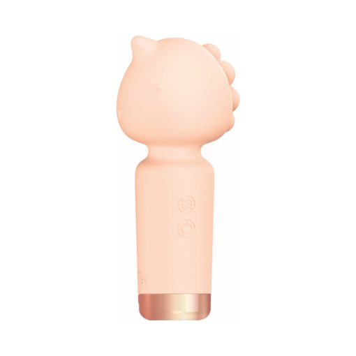Wet Dreams Beaky Horned Mini Vibe Multi-Speed Silicone Peach - Image 2