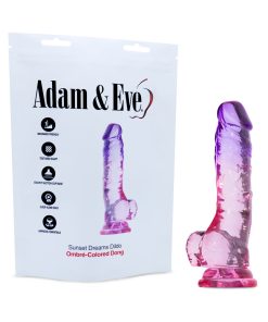 Adam & Eve Sunset Dreams Dildo – Colorful Lifelike Suction Cup Dildo