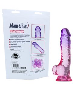 Adam & Eve Sunset Dreams Dildo – Colorful Lifelike Suction Cup Dildo