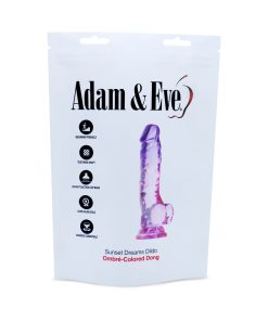 Adam & Eve Sunset Dreams Dildo – Colorful Lifelike Suction Cup Dildo