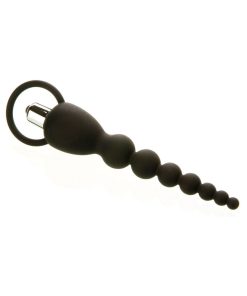 Adam & Eve Vibrating Anal Beads – 7-Function Silicone Toy with Bullet