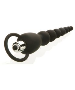 Adam & Eve Vibrating Anal Beads – 7-Function Silicone Toy with Bullet