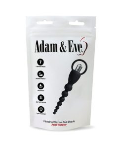 Adam & Eve Vibrating Anal Beads – 7-Function Silicone Toy with Bullet