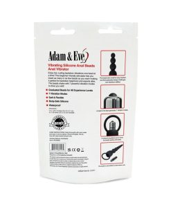 Adam & Eve Vibrating Anal Beads – 7-Function Silicone Toy with Bullet