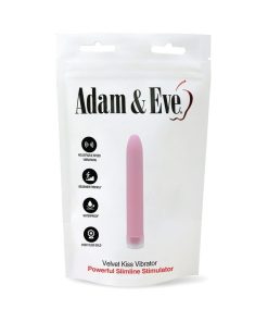 Adam & Eve Velvet Kiss Vibrator – Waterproof Slim G-Spot & Clit Toy