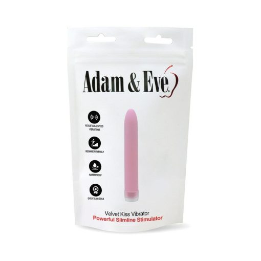 Adam & Eve Velvet Kiss Vibrator – Waterproof Slim G-Spot & Clit Toy - Image 4
