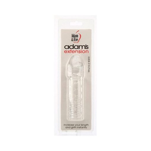Adam & Eve 2 Inch Penis Extender Sleeve – Clear Realistic Enhancer