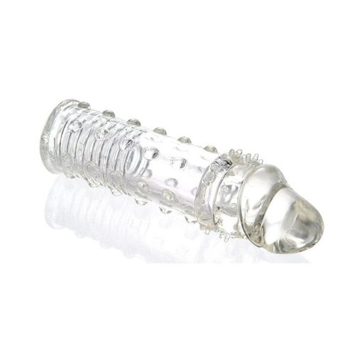 Adam & Eve 2 Inch Penis Extender Sleeve – Clear Realistic Enhancer - Image 3