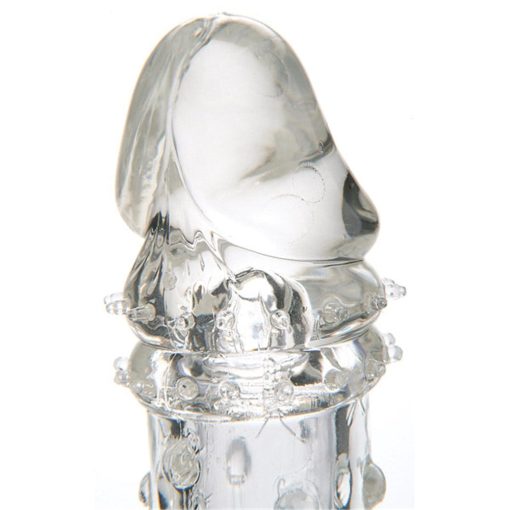 Adam & Eve 2 Inch Penis Extender Sleeve – Clear Realistic Enhancer - Image 5