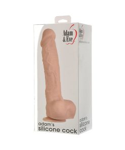 Adam’s Silicone Cock – 10 In. Realistic Dildo with Suction Cup & Strap-On Ready