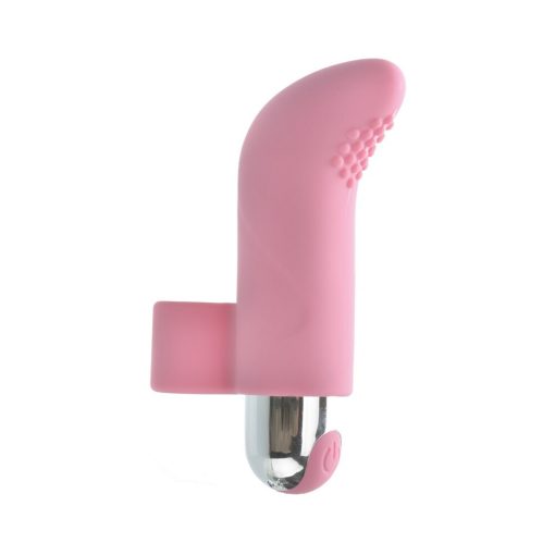 Adam & Eve Silicone Rechargeable Finger Vibe – 10-Mode Waterproof Bullet - Image 2
