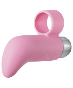 Adam & Eve Silicone Rechargeable Finger Vibe – 10-Mode Waterproof Bullet