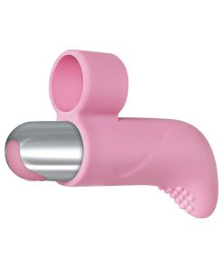Adam & Eve Silicone Rechargeable Finger Vibe – 10-Mode Waterproof Bullet