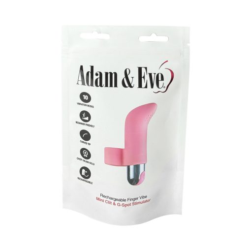 Adam & Eve Silicone Rechargeable Finger Vibe – 10-Mode Waterproof Bullet - Image 9
