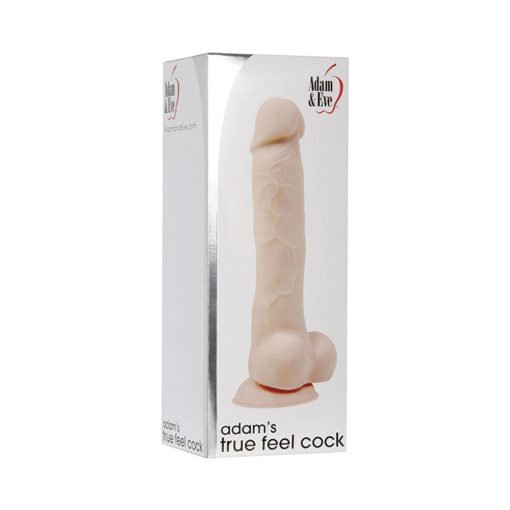 Adam & Eve Adam’s True Feel Cock Beige – 7" Dual Density Suction Cup Dildo