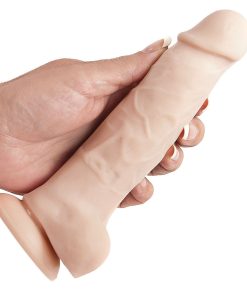 Adam & Eve Adam’s True Feel Cock Beige – 7" Dual Density Suction Cup Dildo