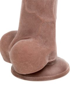 Adam & Eve True Feel Cock – Brown Realistic Dual-Density Suction Dildo