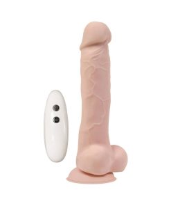 Adam & Eve True Feel Vibrating Dildo – Remote Control, Suction Base, Real Feel