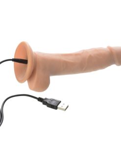 Adam & Eve True Feel Vibrating Dildo – Remote Control, Suction Base, Real Feel