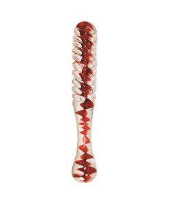 Adam & Eve Eve’s Sweetheart Swirl – Textured Glass Dildo for Temperature Play