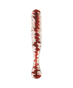Adam & Eve Eve’s Sweetheart Swirl – Textured Glass Dildo for Temperature Play