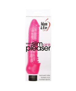 Adam & Eve Eve’s Slim Pink Pleaser – Waterproof Slim Vibrator with Speeds