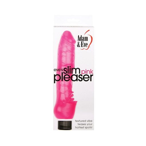 Adam & Eve Eve’s Slim Pink Pleaser – Waterproof Slim Vibrator with Speeds