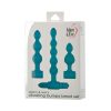 Adam & Eve Vibrating Anal Bead Set – 3 Bumpy Silicone Plugs + Bullet